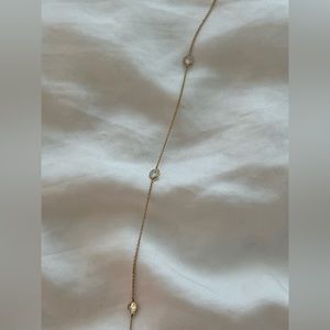 Nadri gold necklace with crystals